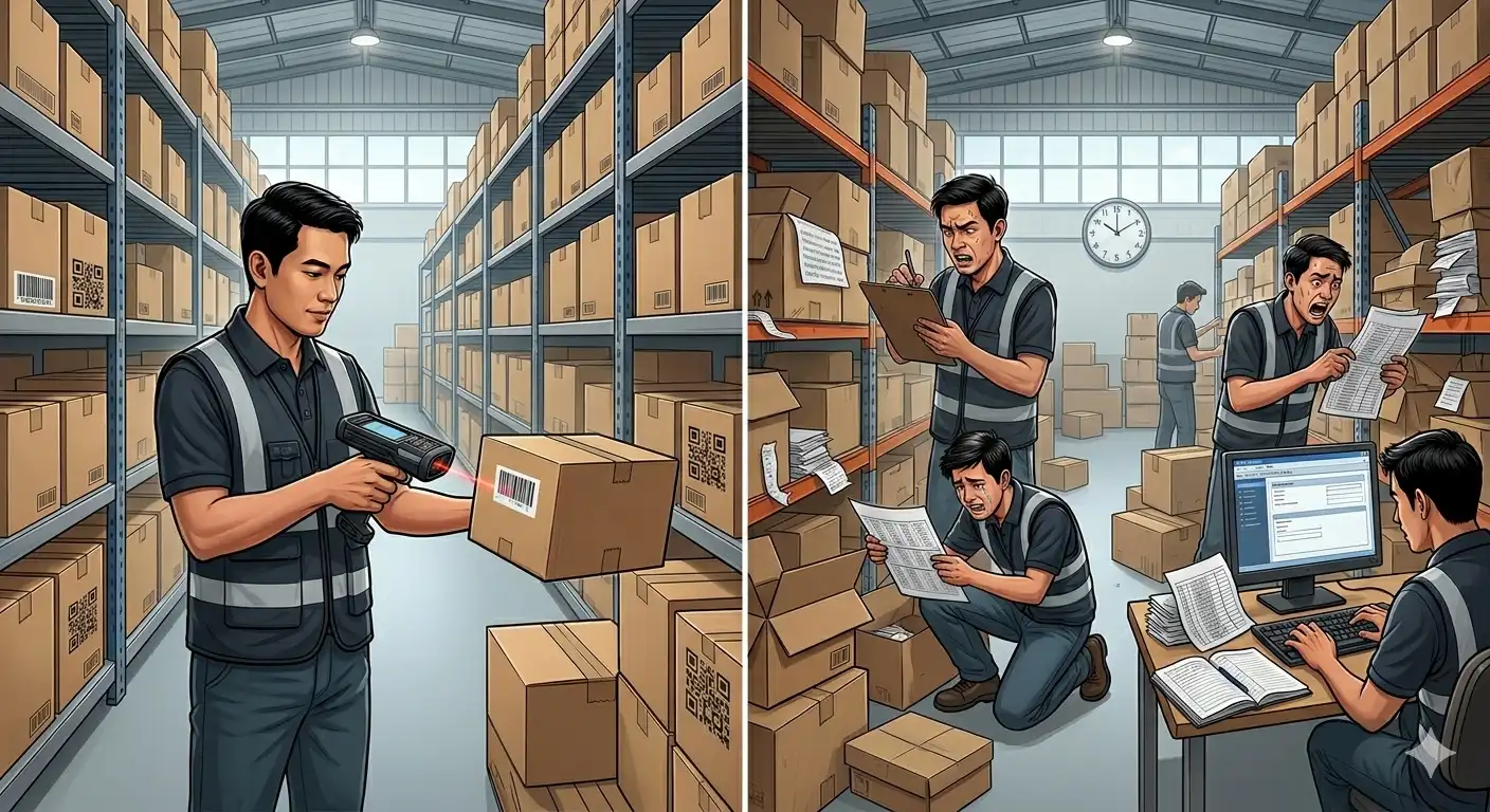 penggunaan barcode scanner untuk meningkatkan akurasi stok warehouse