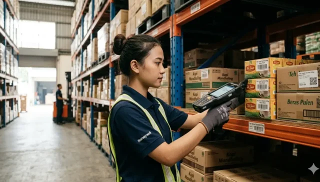 barcode scanner digunakan untuk meningkatkan akurasi stok di warehouse