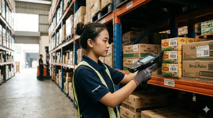 barcode scanner digunakan untuk meningkatkan akurasi stok di warehouse