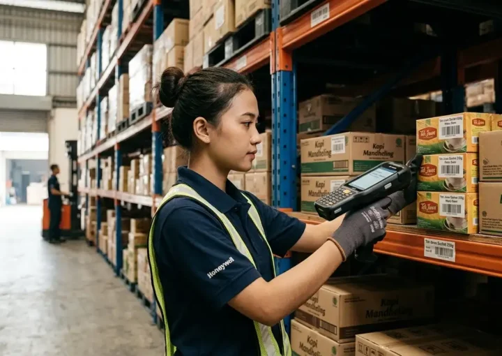 barcode scanner digunakan untuk meningkatkan akurasi stok di warehouse