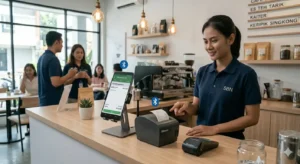 bluetooth thermal printer digunakan pada sistem kasir UMKM modern