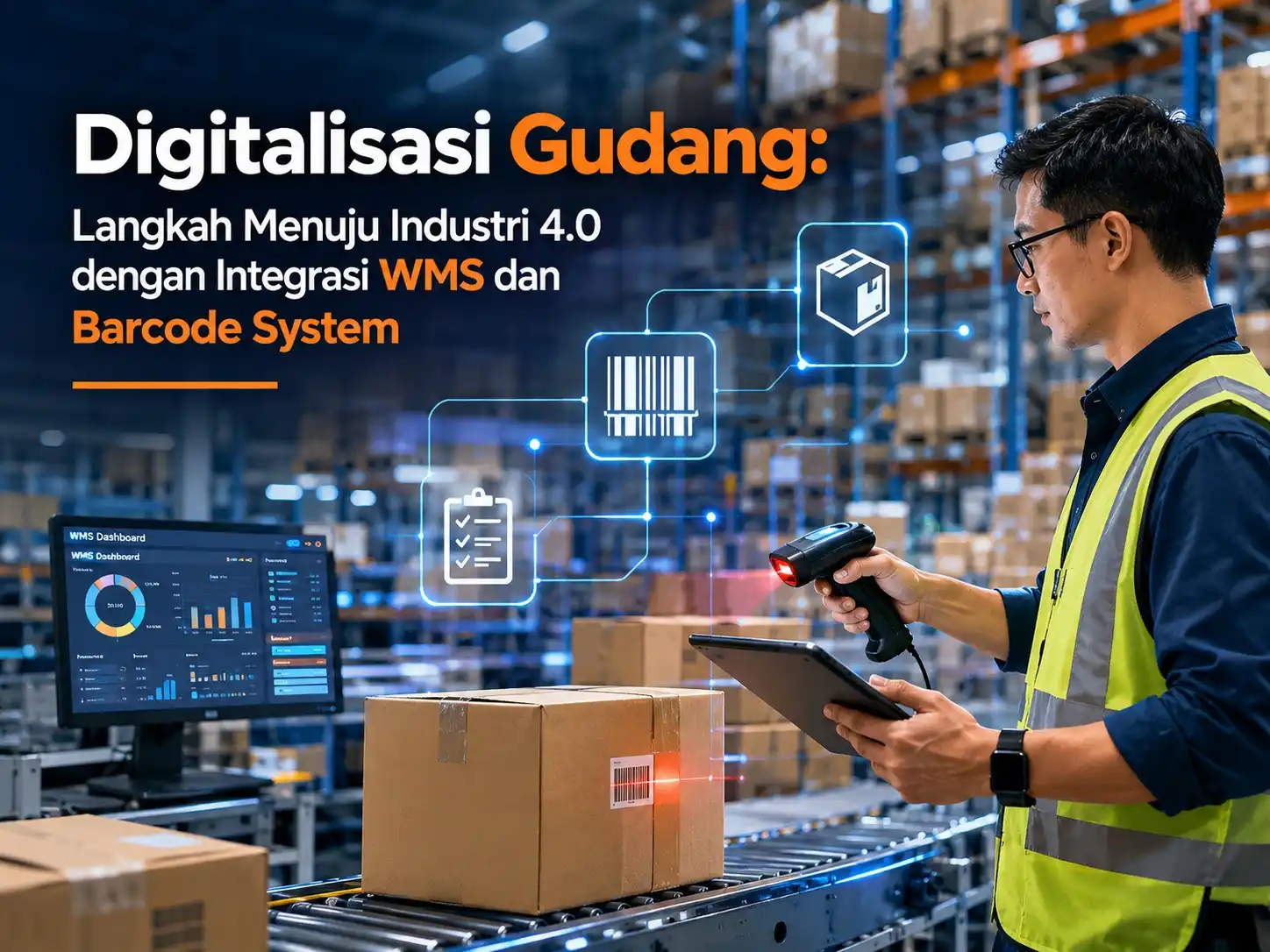 digitalisasi gudang dengan WMS dan barcode system modern